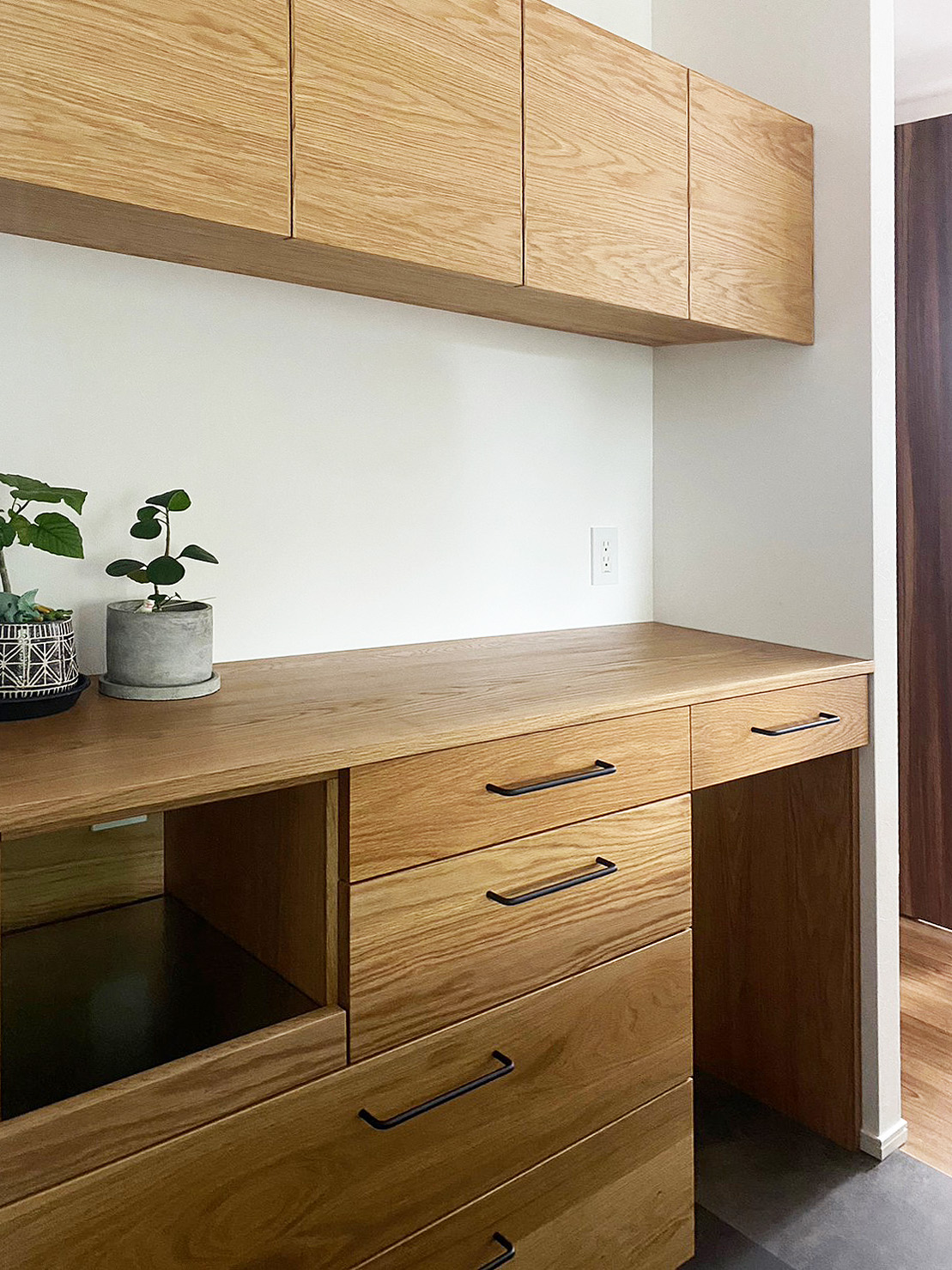 オーダー家具・オークのカップボード／関東・神奈川県