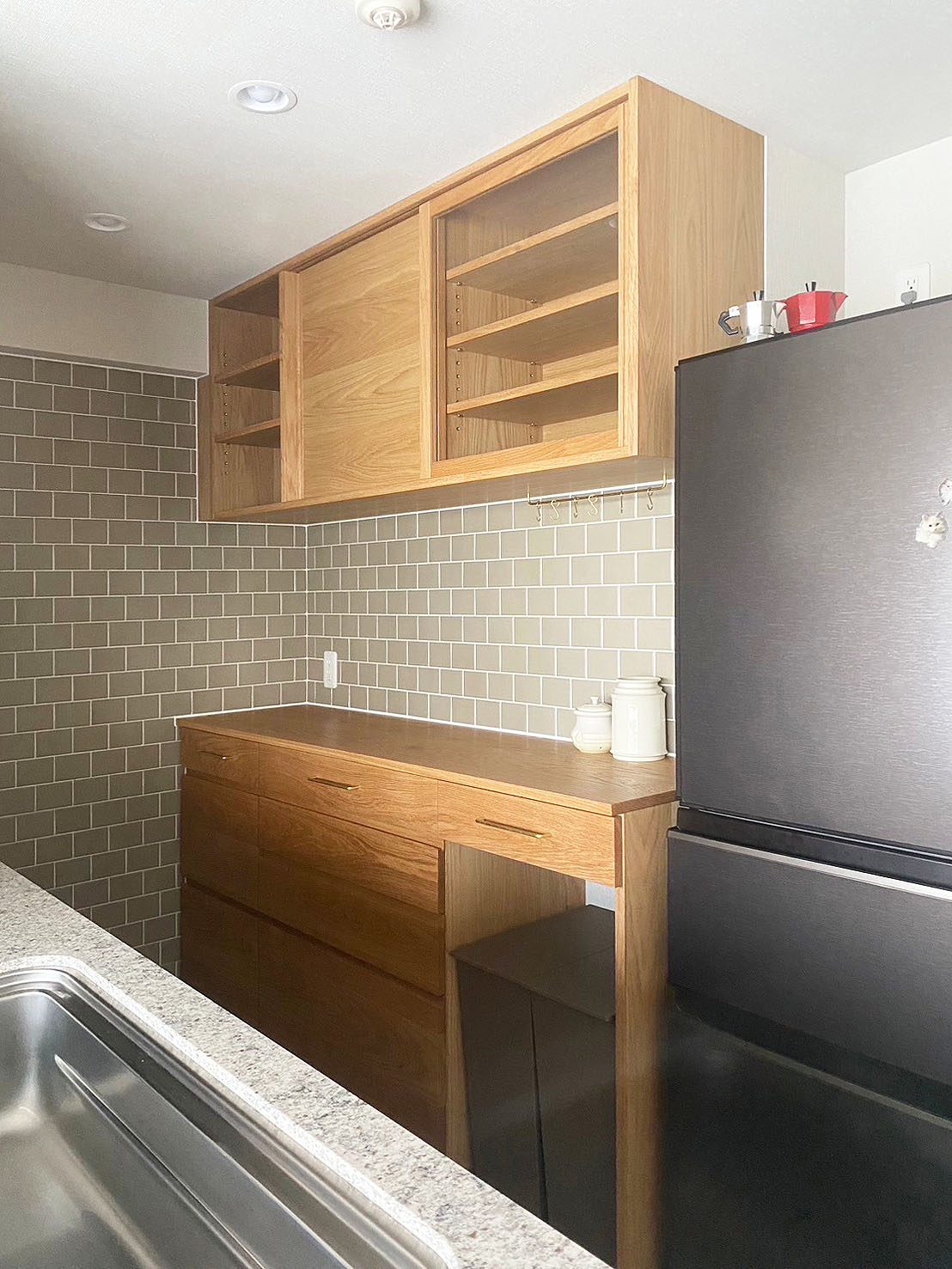 オーダー家具・オークのカップボード／関東・東京