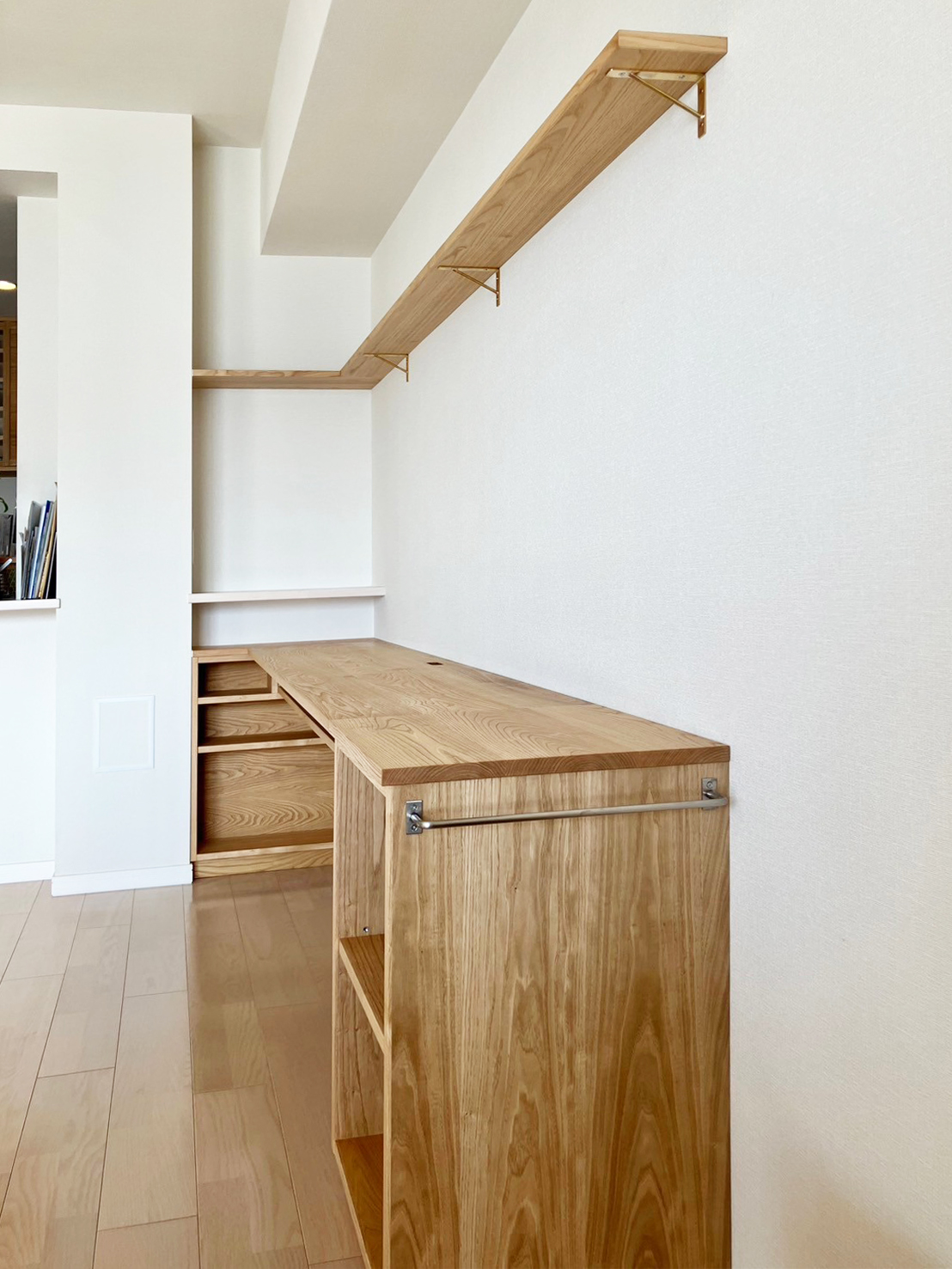 オーダー家具・クリのデスク・飾り棚／関西・大阪