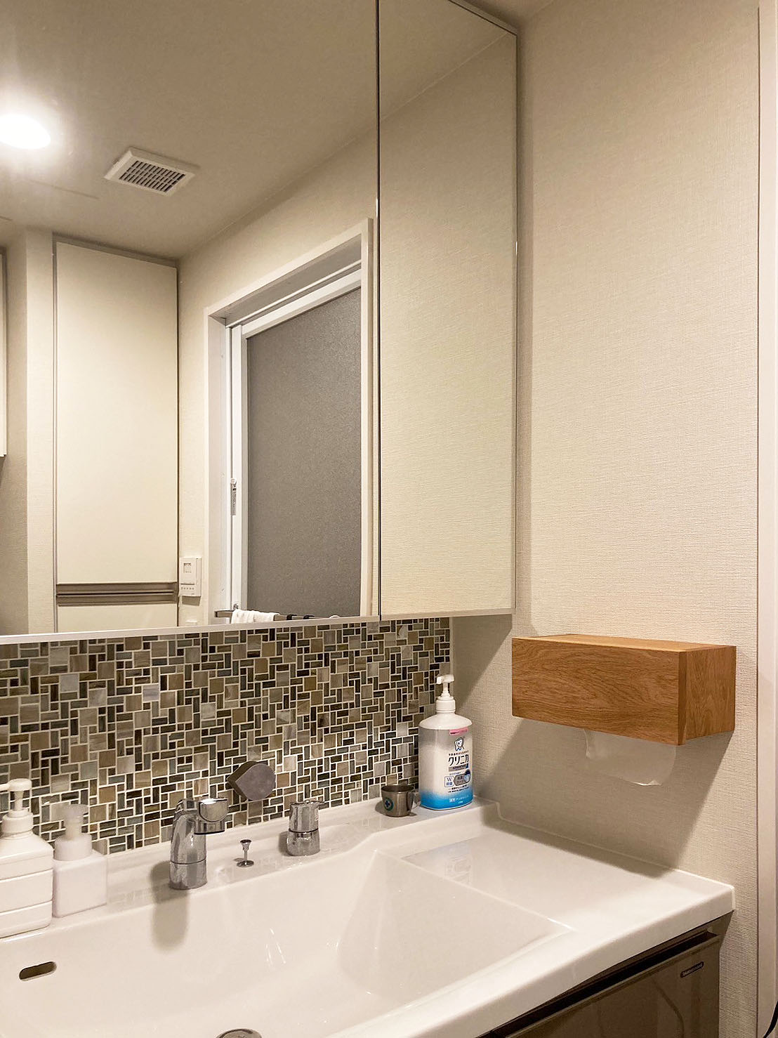 オーダー家具・オークのティッシュケース／関西・兵庫