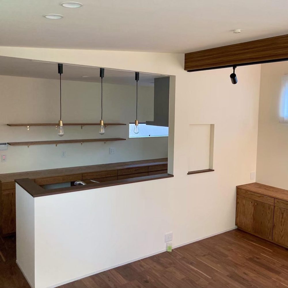 オーダー家具・オークリビングボード・デスク