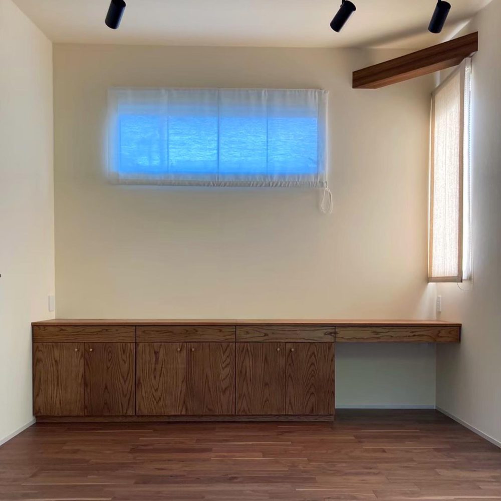 オーダー家具・オークリビングボード・デスク