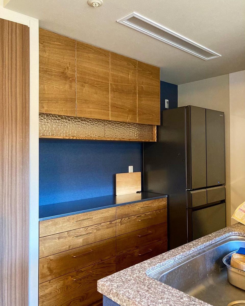 オーダー家具・クリ(着色)カップボード