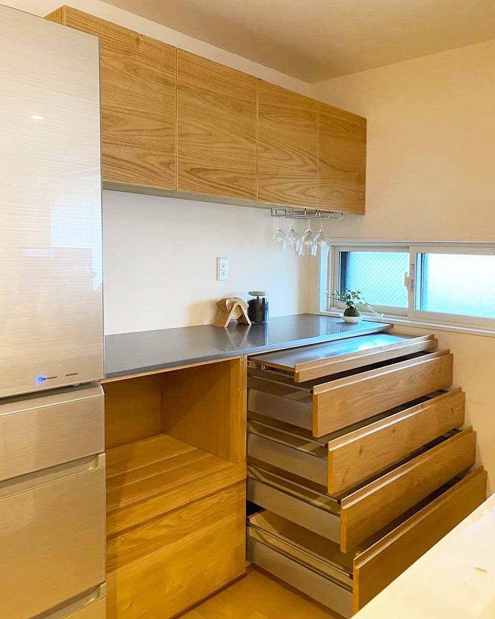 オーダー家具・オークのカップボード/関東・東京