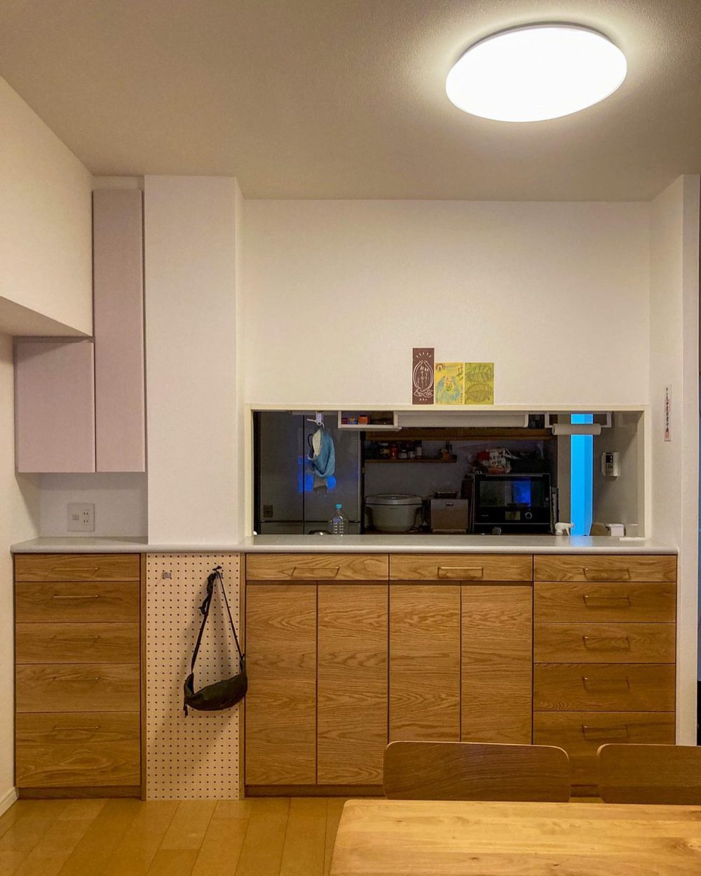 オーダー家具・オークカウンター収納 /関西・京都