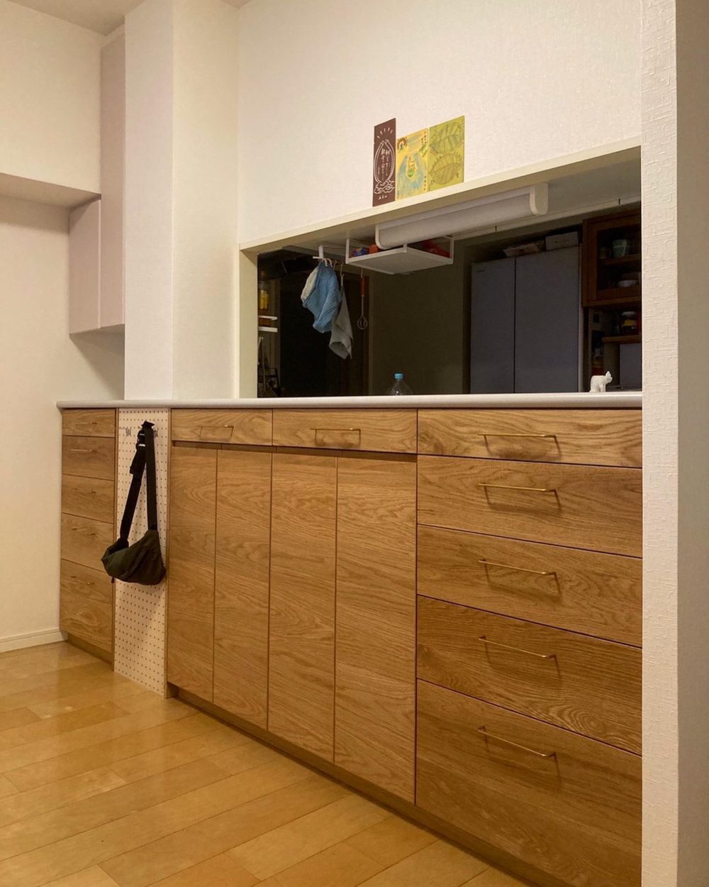 オーダー家具・オークカウンター収納 /関西・京都