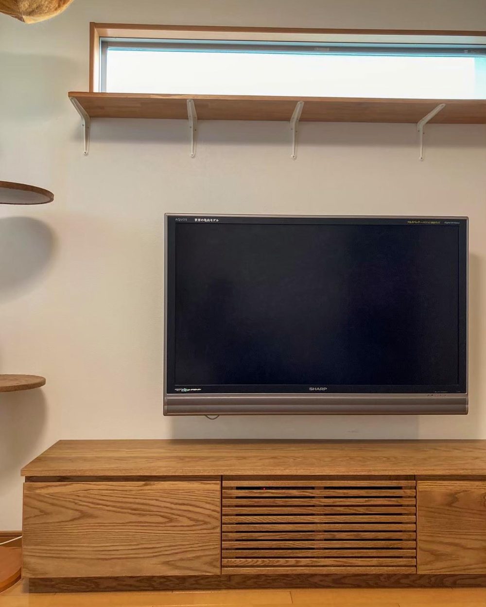 オーダー家具・オークテレビボード ／関西・大阪