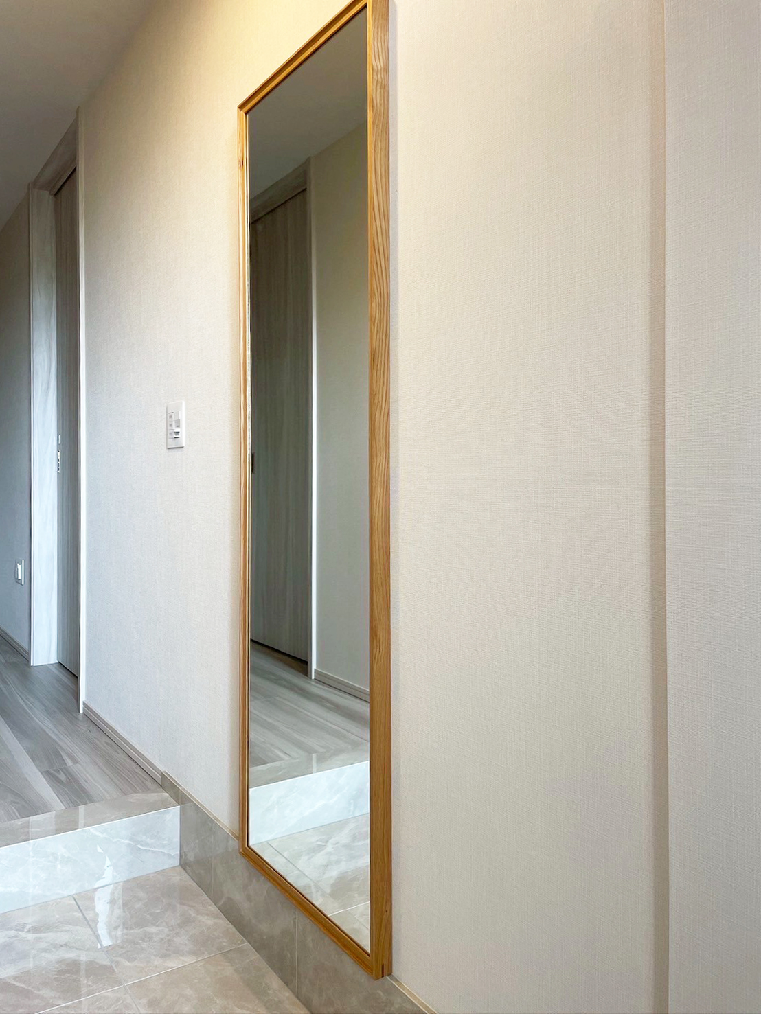 オーダー家具・オークの姿見／関東・東京