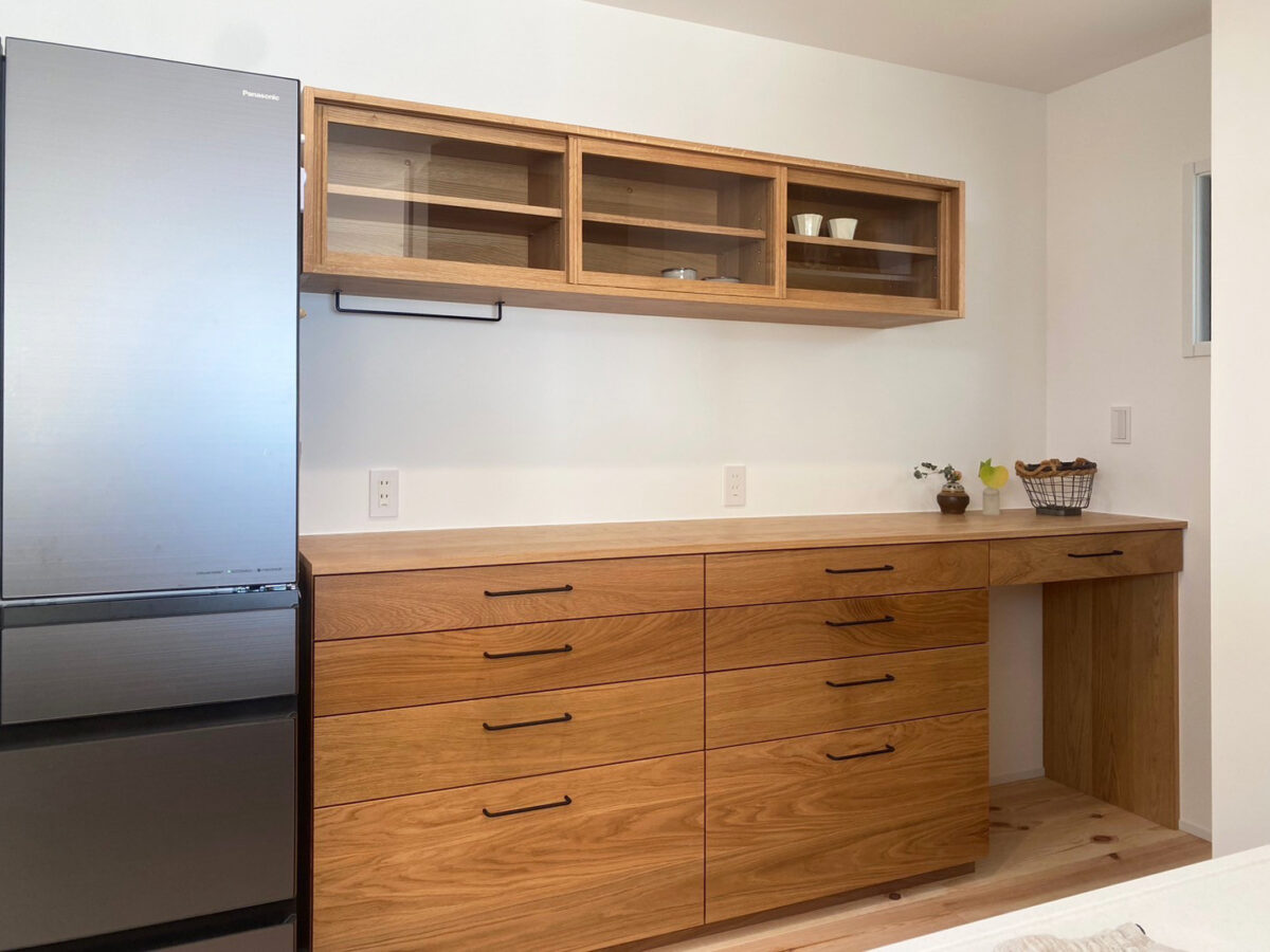 オーダー家具・オークのカップボード／九州・福岡