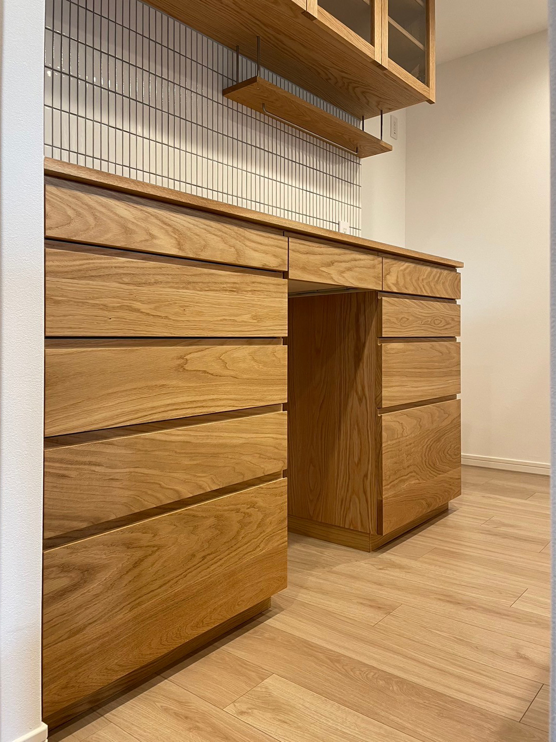 オーダー家具・オークのカップボード/東海・三重