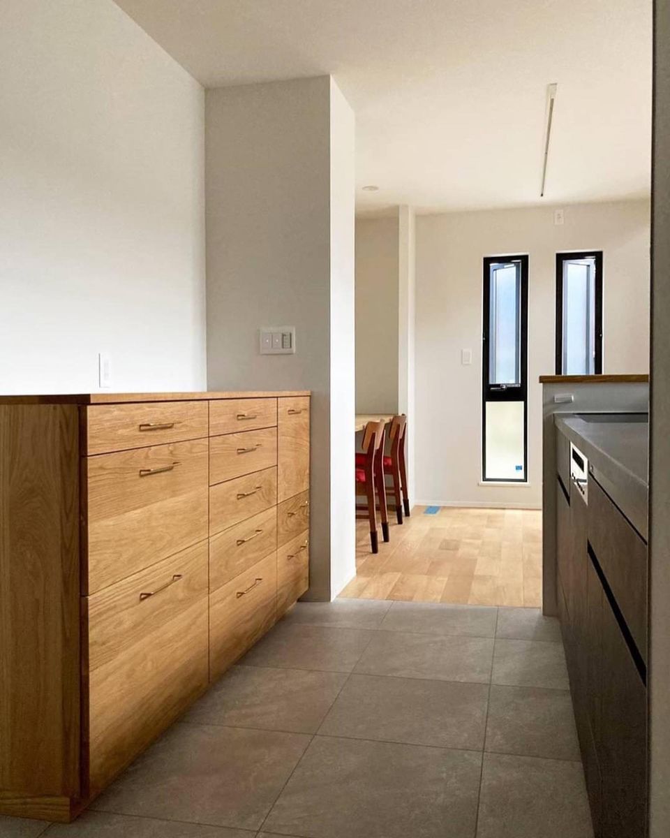 オーダー家具・オークのカップボード／関西・大阪