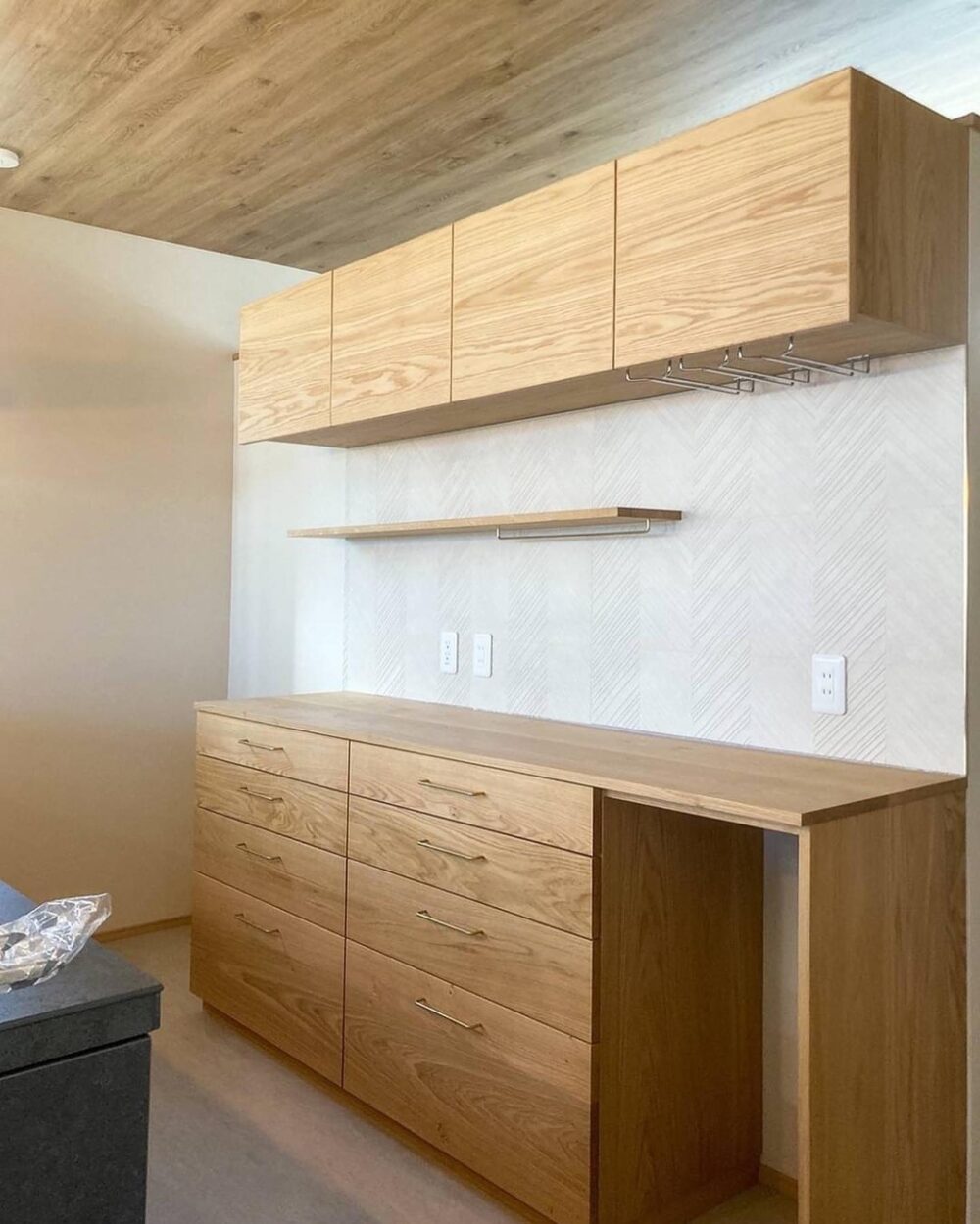 オーダー家具・オークのカップボード／関西・大阪