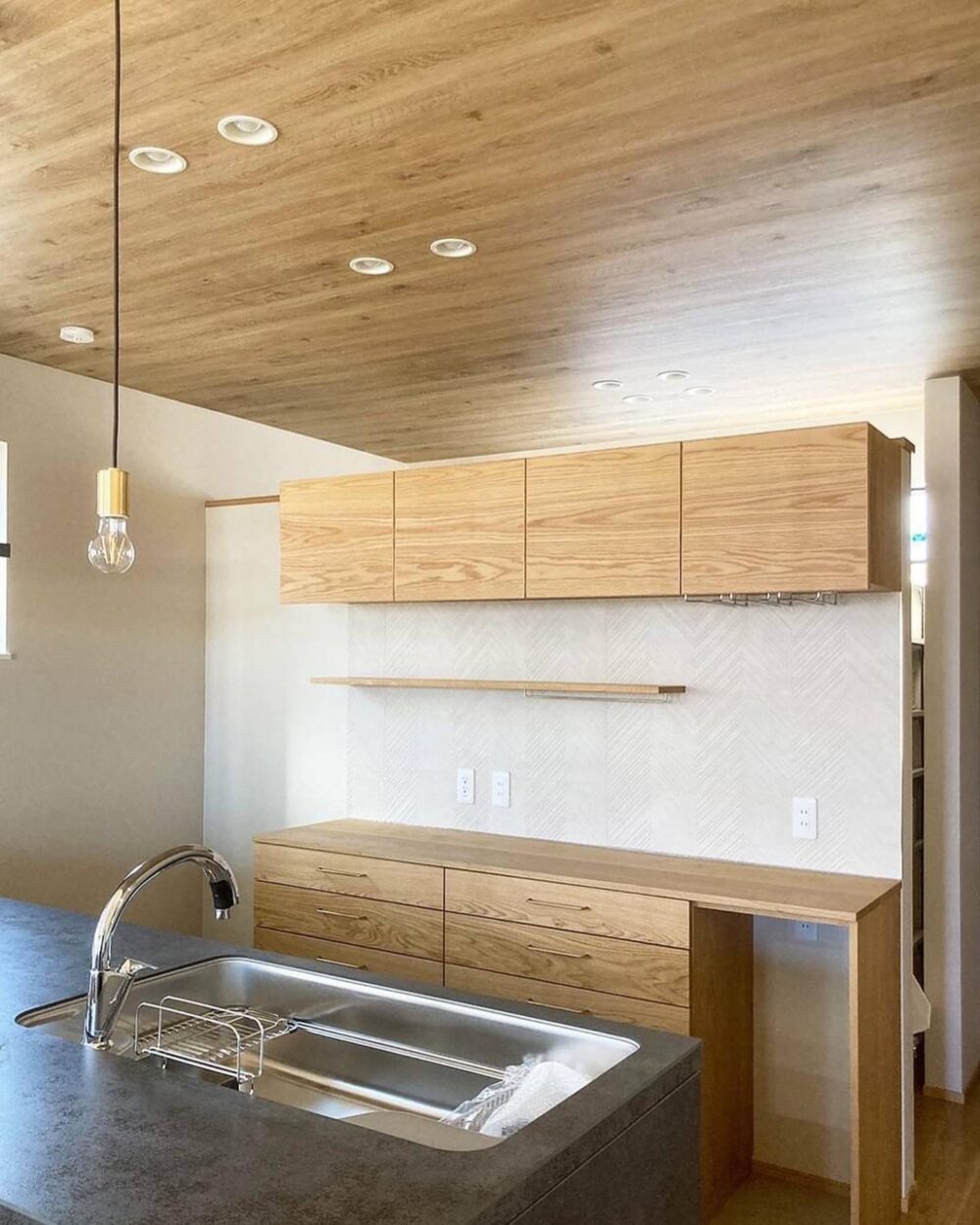 オーダー家具・オークのカップボード／関西・大阪