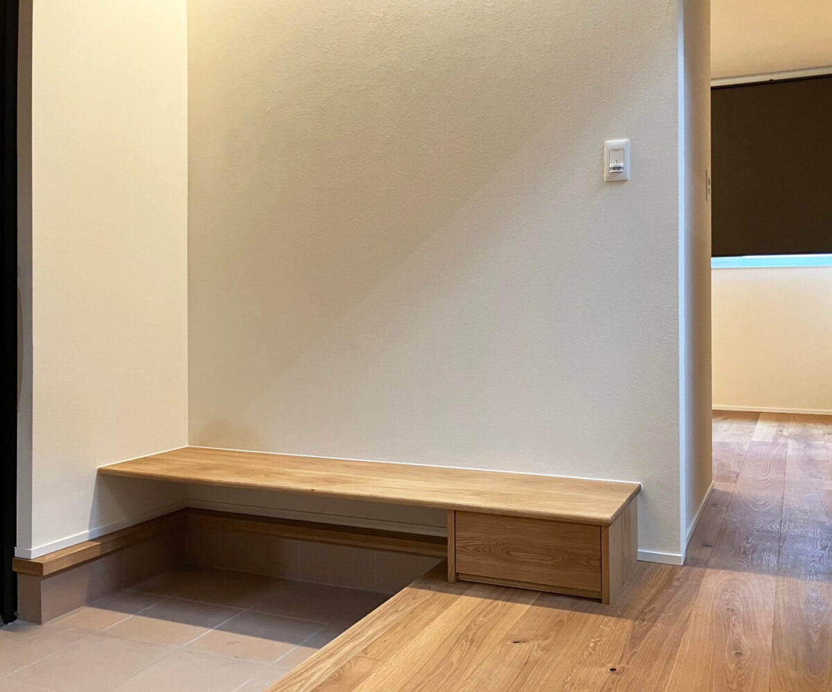 オーダー家具・玄関ベンチ収納/関西・京都 オーダー家具・玄関ベンチ収納/関西・京都