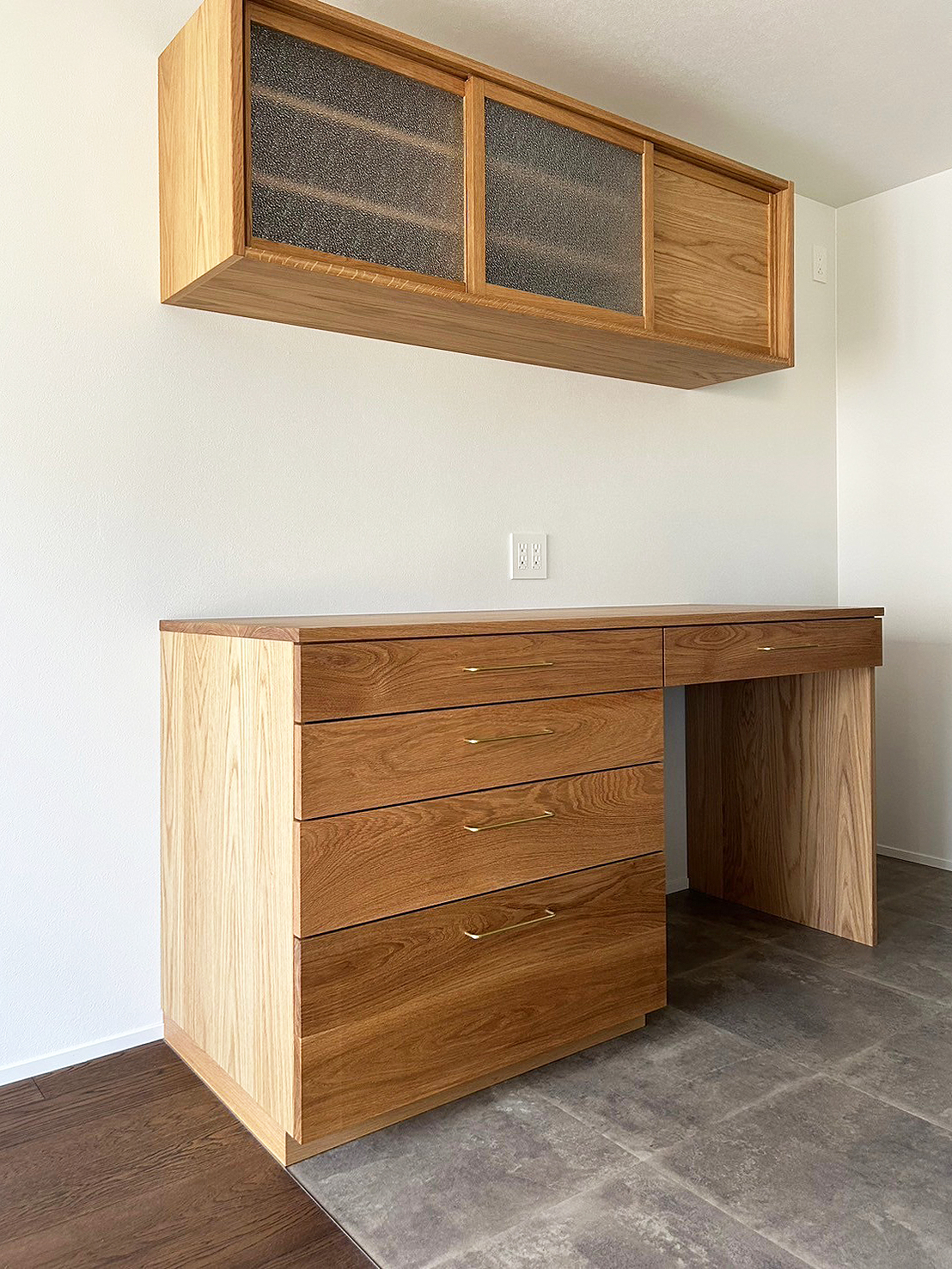 オーダー家具・オークのカップボード／関西・大阪