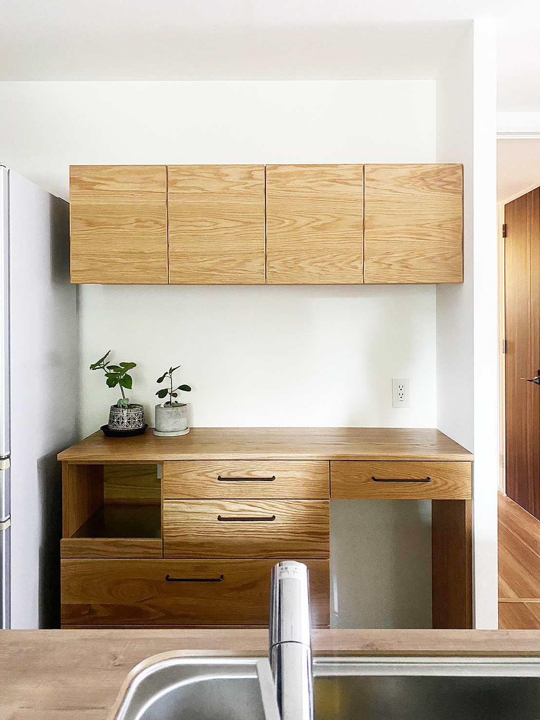 オーダー家具・オークのカップボード／関東・神奈川県