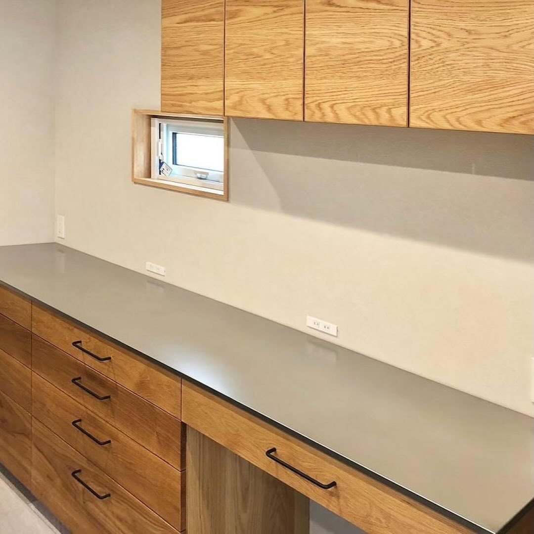 オーダー家具・オークのカップボード／関西・兵庫