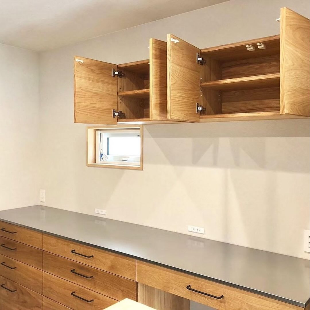 オーダー家具・オークのカップボード／関西・兵庫