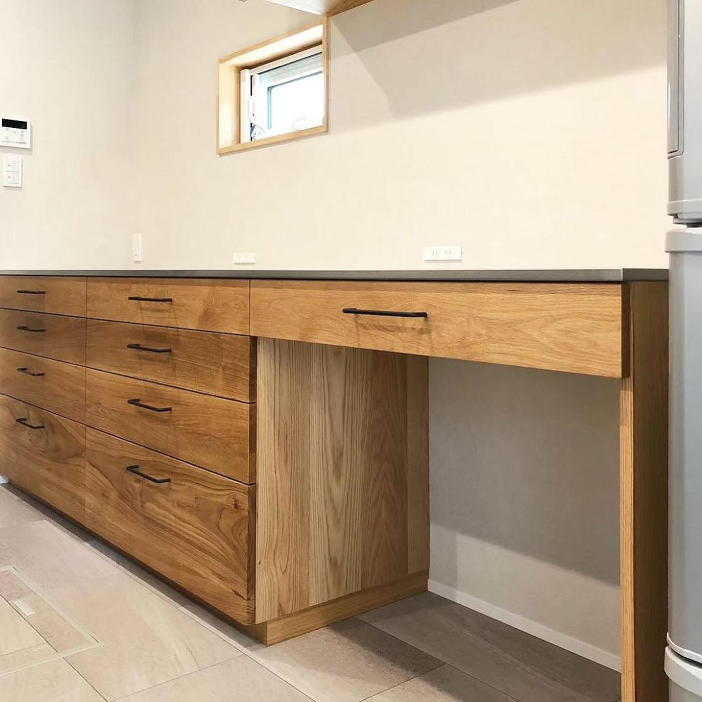 オーダー家具・オークのカップボード／関西・兵庫