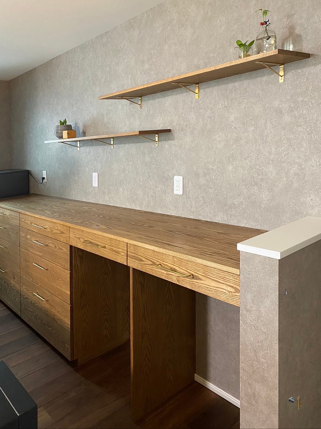 オーダー家具・タモのカップボード/関東・埼玉