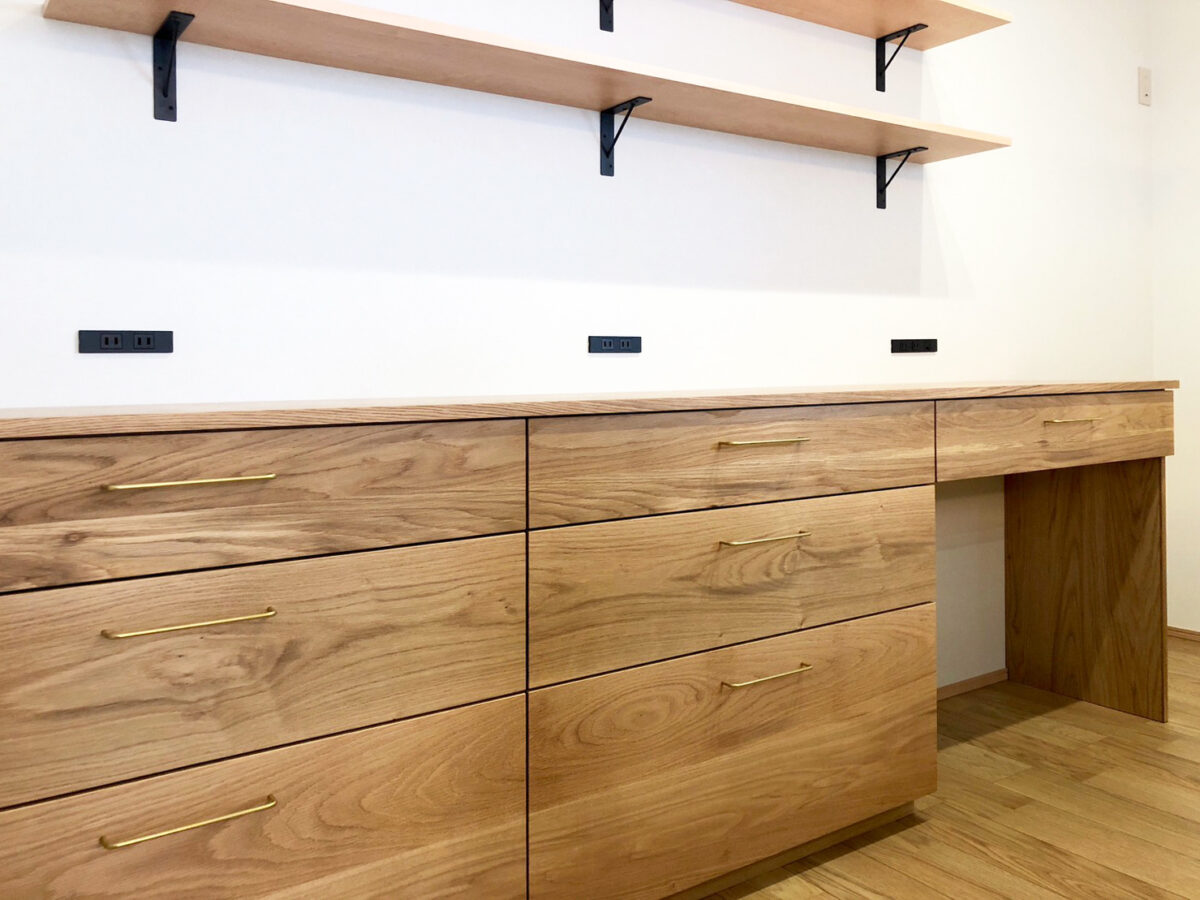 オーダー家具・オークのカップボード/関西・兵庫