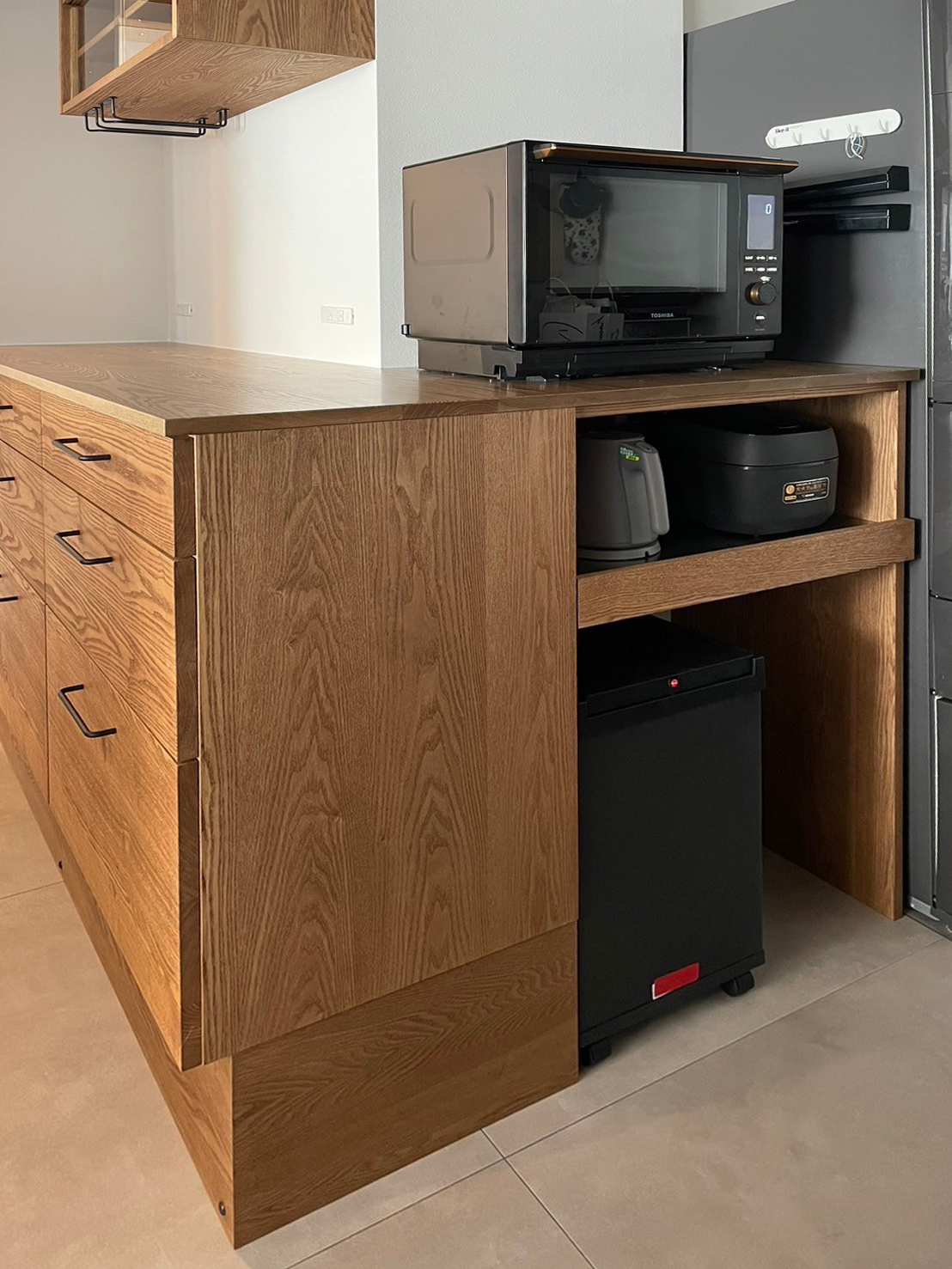 オーダー家具・タモのカップボード／関東・東京