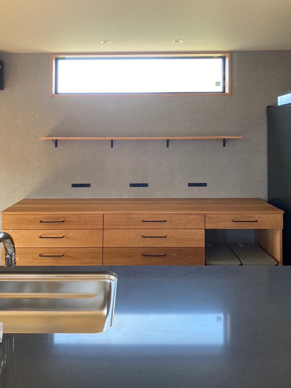 オーダー家具・オークのカップボード／関東・千葉