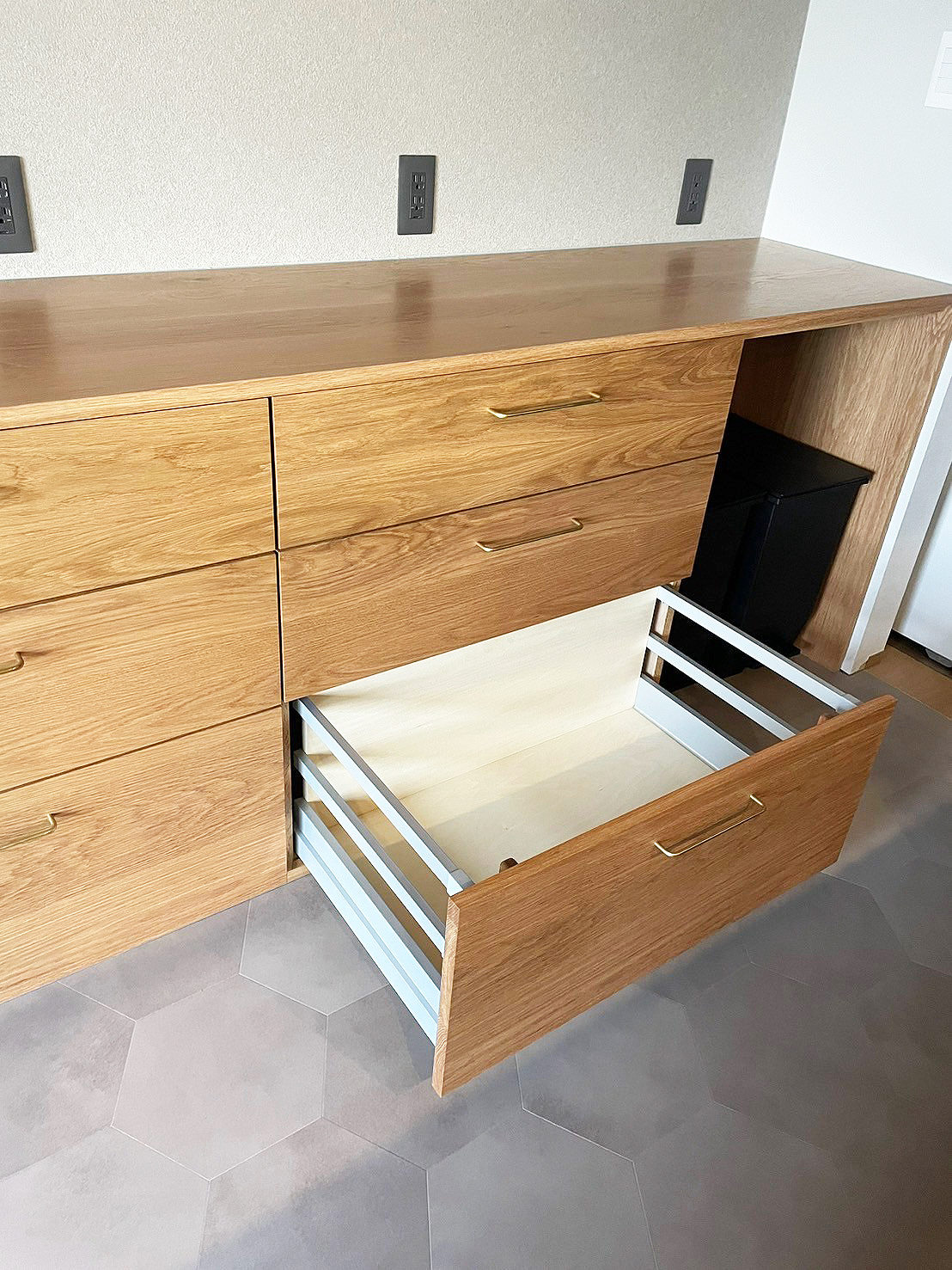 オーダー家具・オークのカップボード／関東・千葉