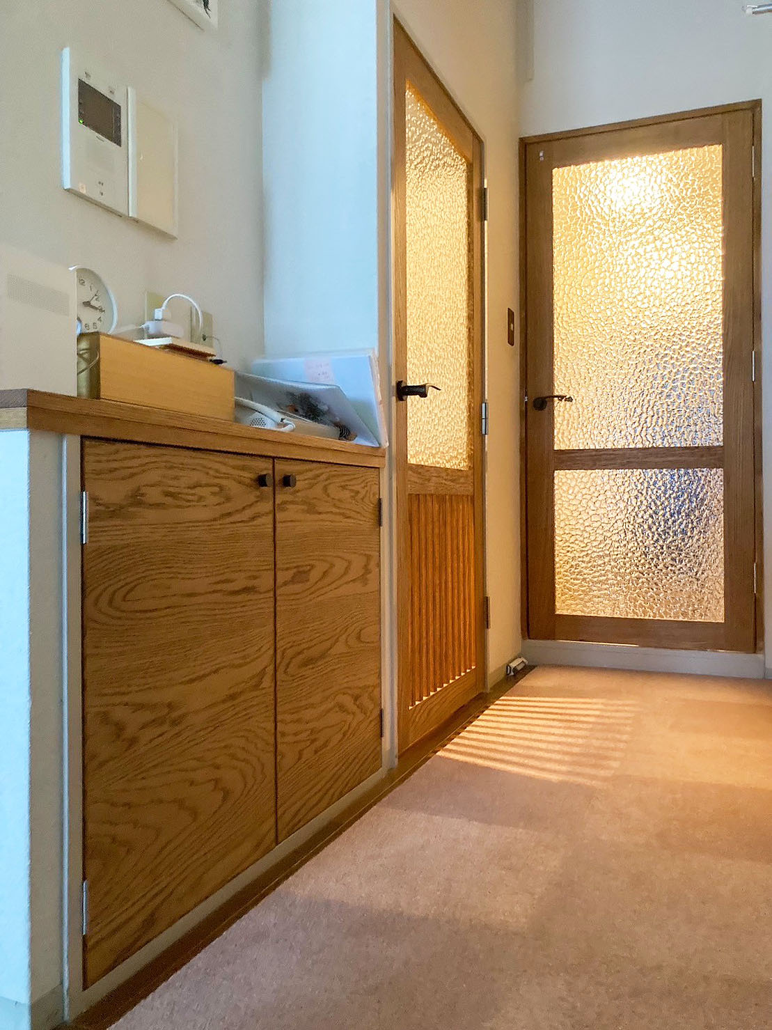 オークの収納扉交換/関西・大阪