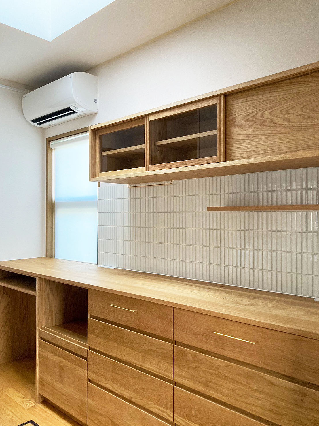 オーダー家具・オークのカップボード／関西・京都