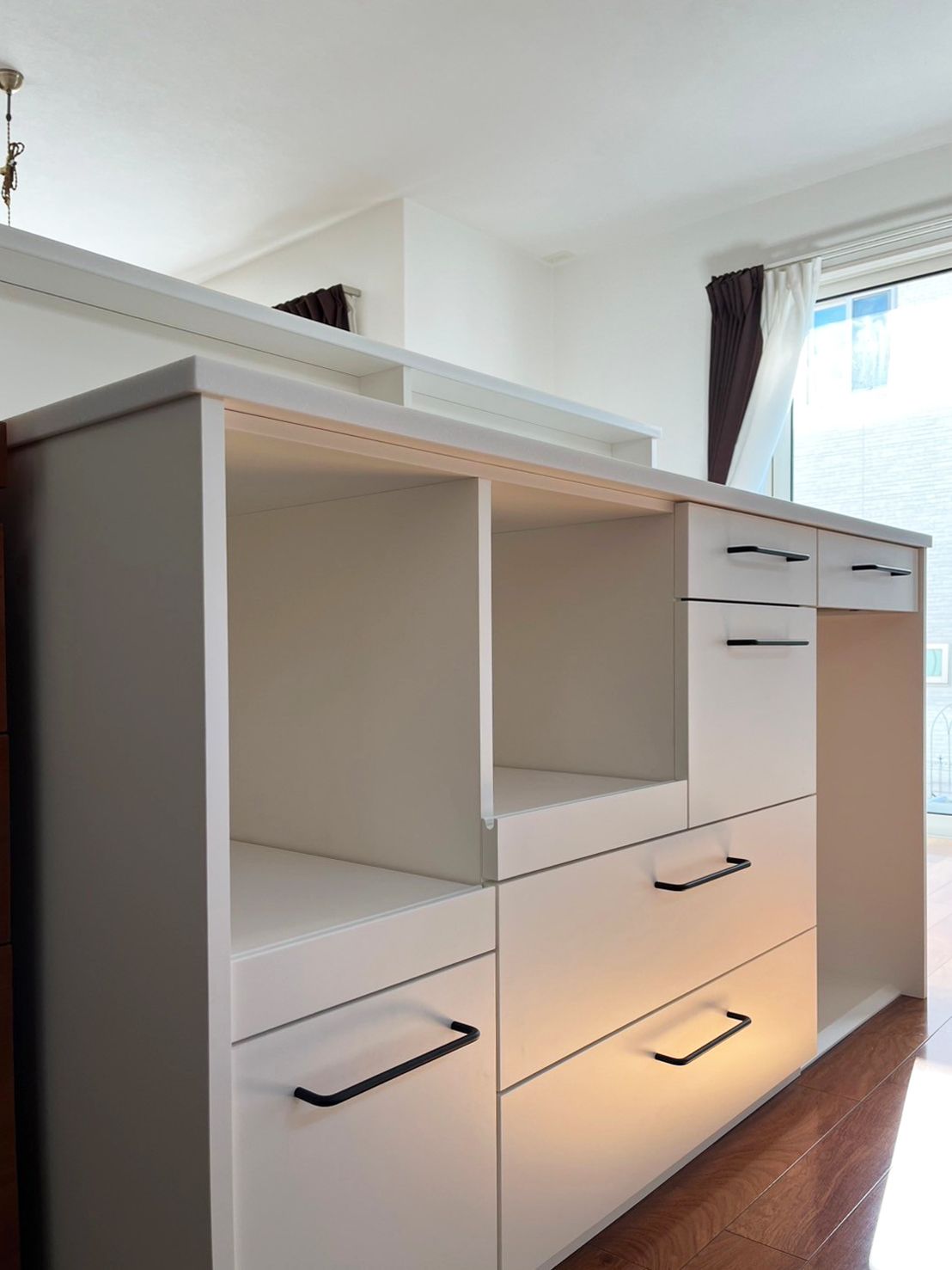 オーダー家具・メラミンのキッチン作業台/関西・大阪