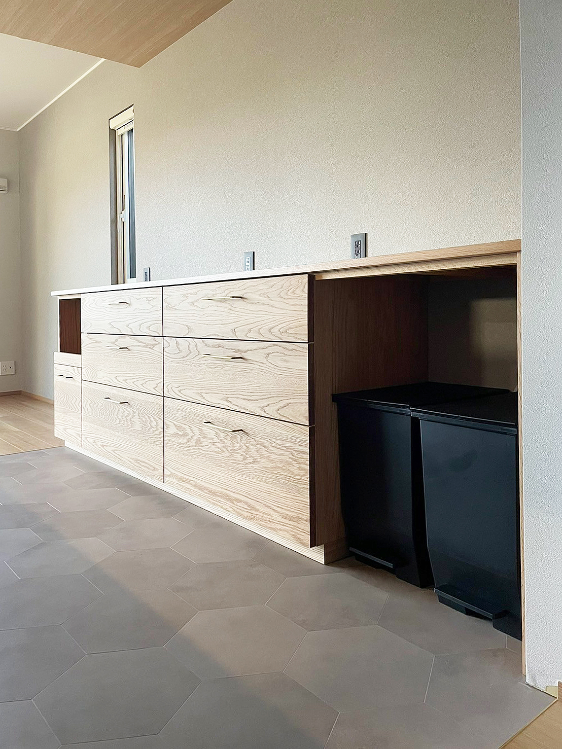 オーダー家具・オークのカップボード／関東・千葉