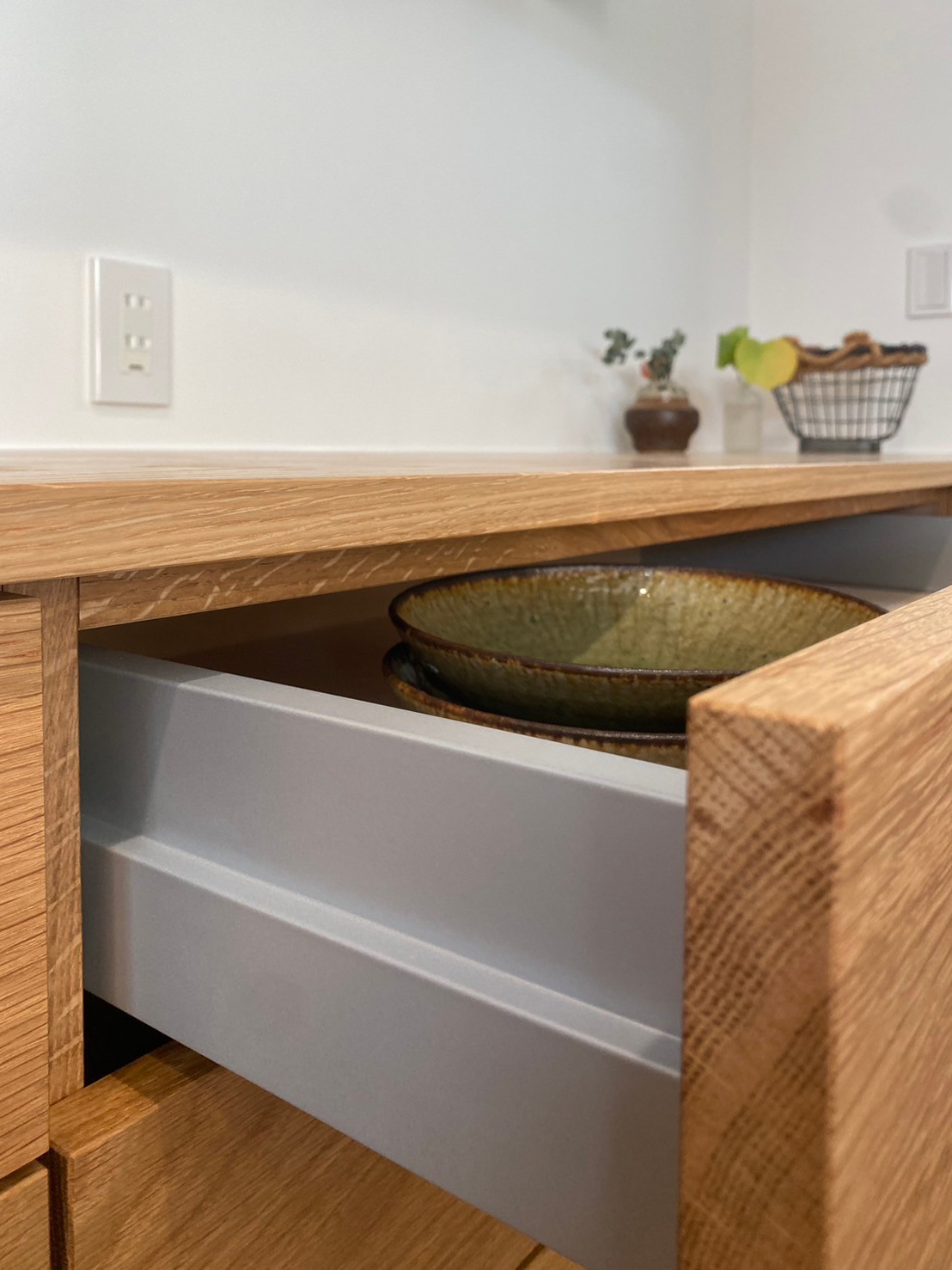 オーダー家具・オークのカップボード／九州・福岡