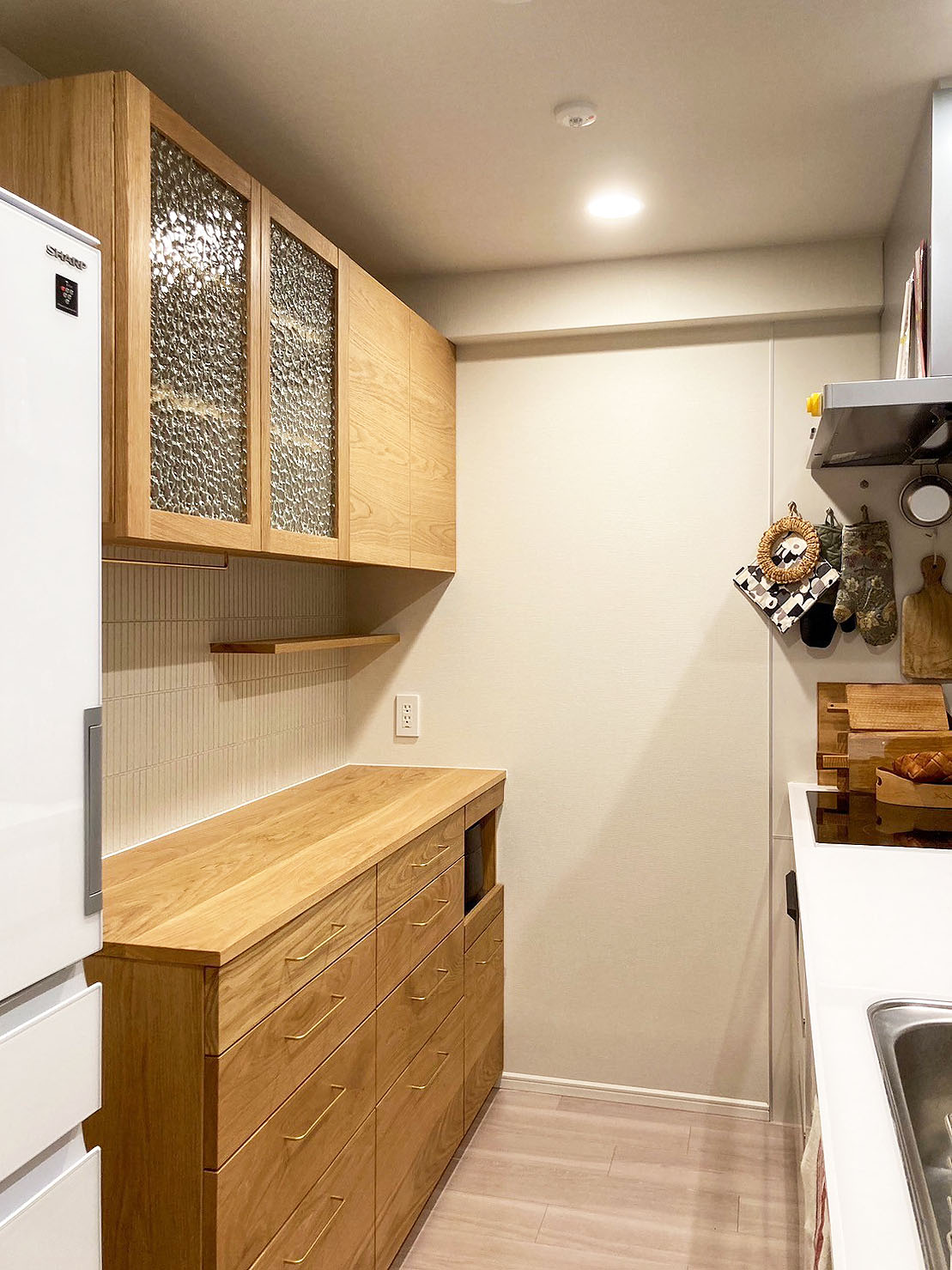 オーダー家具・オークのカップボード/関西・兵庫