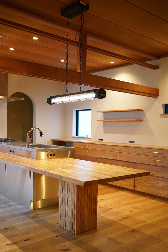 オーダー家具・オークのカップボード／関西・兵庫