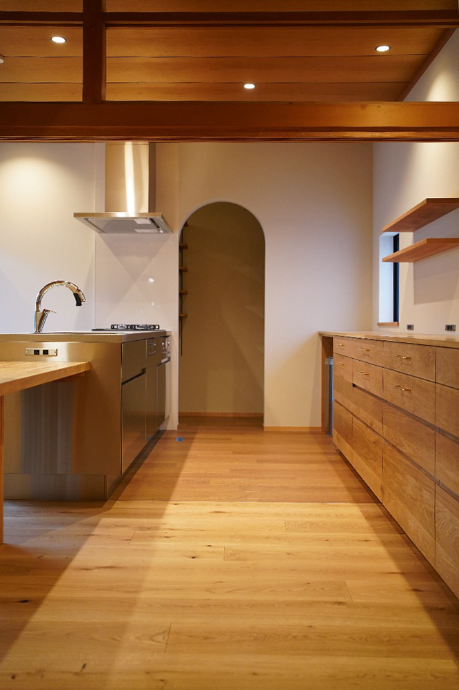 オーダー家具・オークのカップボード／関西・兵庫