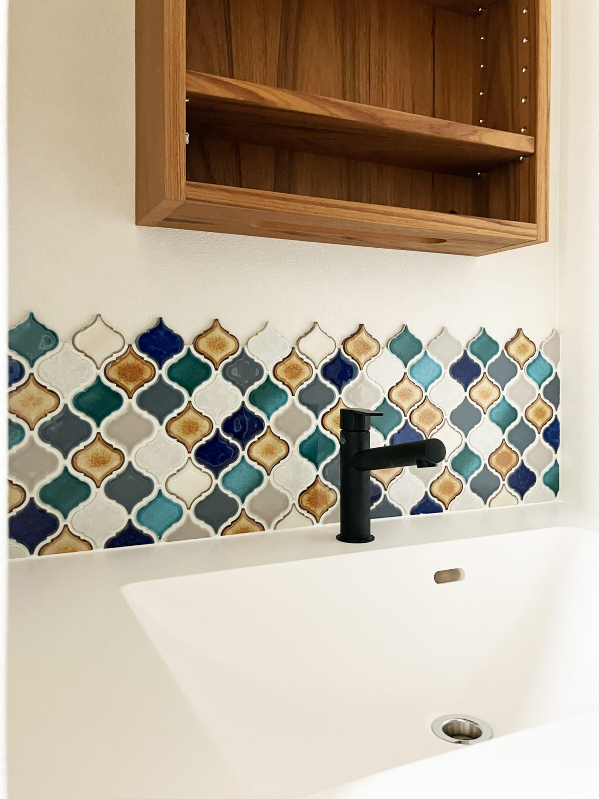 オーダー家具・洗面ミラー収納＆タイル／関西・大阪