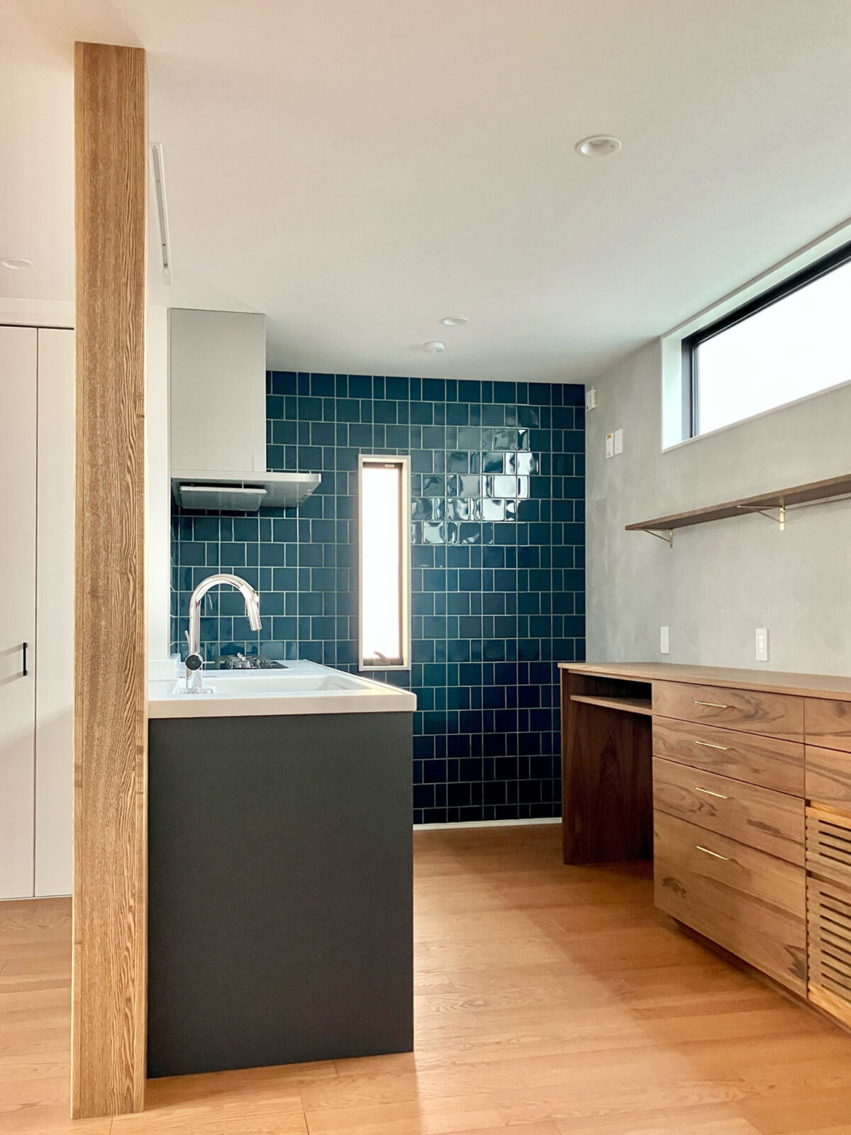 オーダー家具・チークのカップボード／関西・大阪