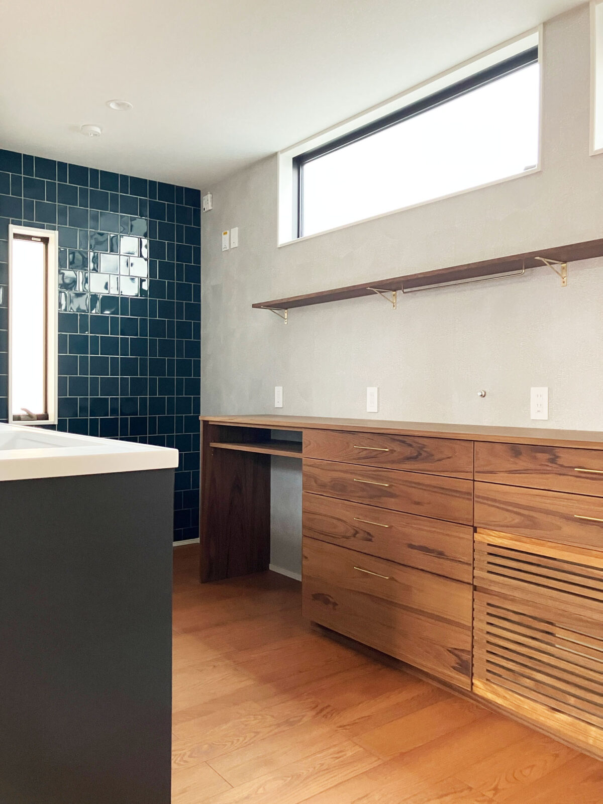 オーダー家具・チークのカップボード／関西・大阪