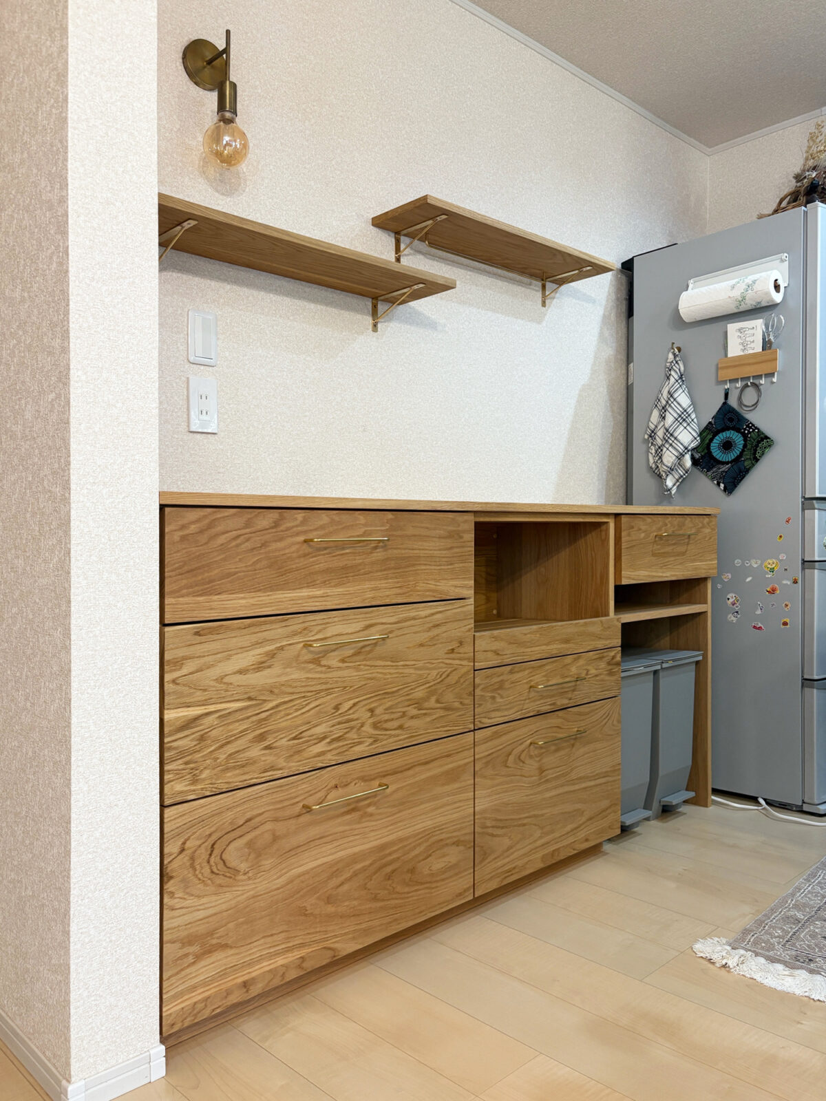 オーダー家具・オークのカップボード/関東・神奈川