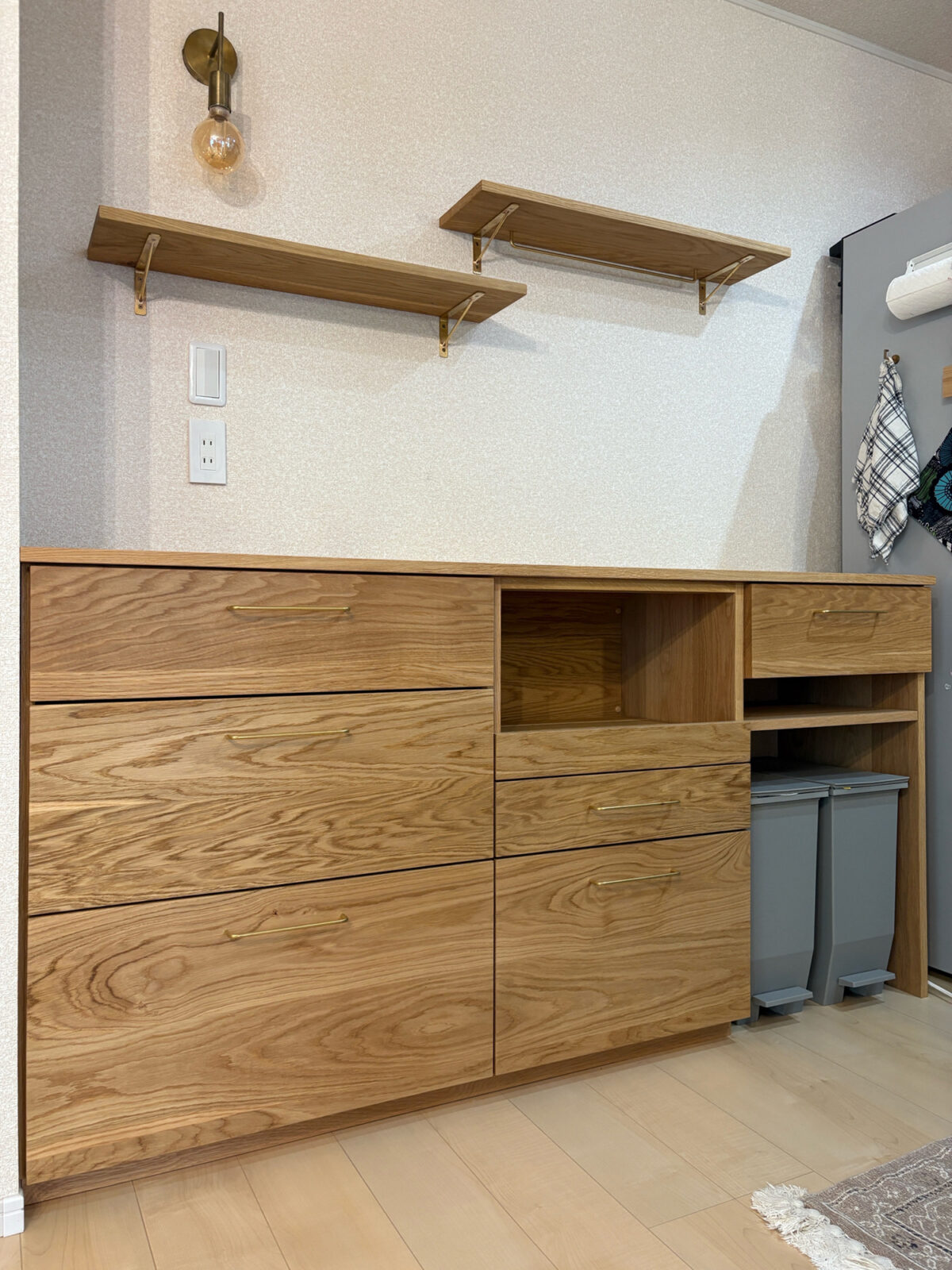 オーダー家具・オークのカップボード/関東・神奈川