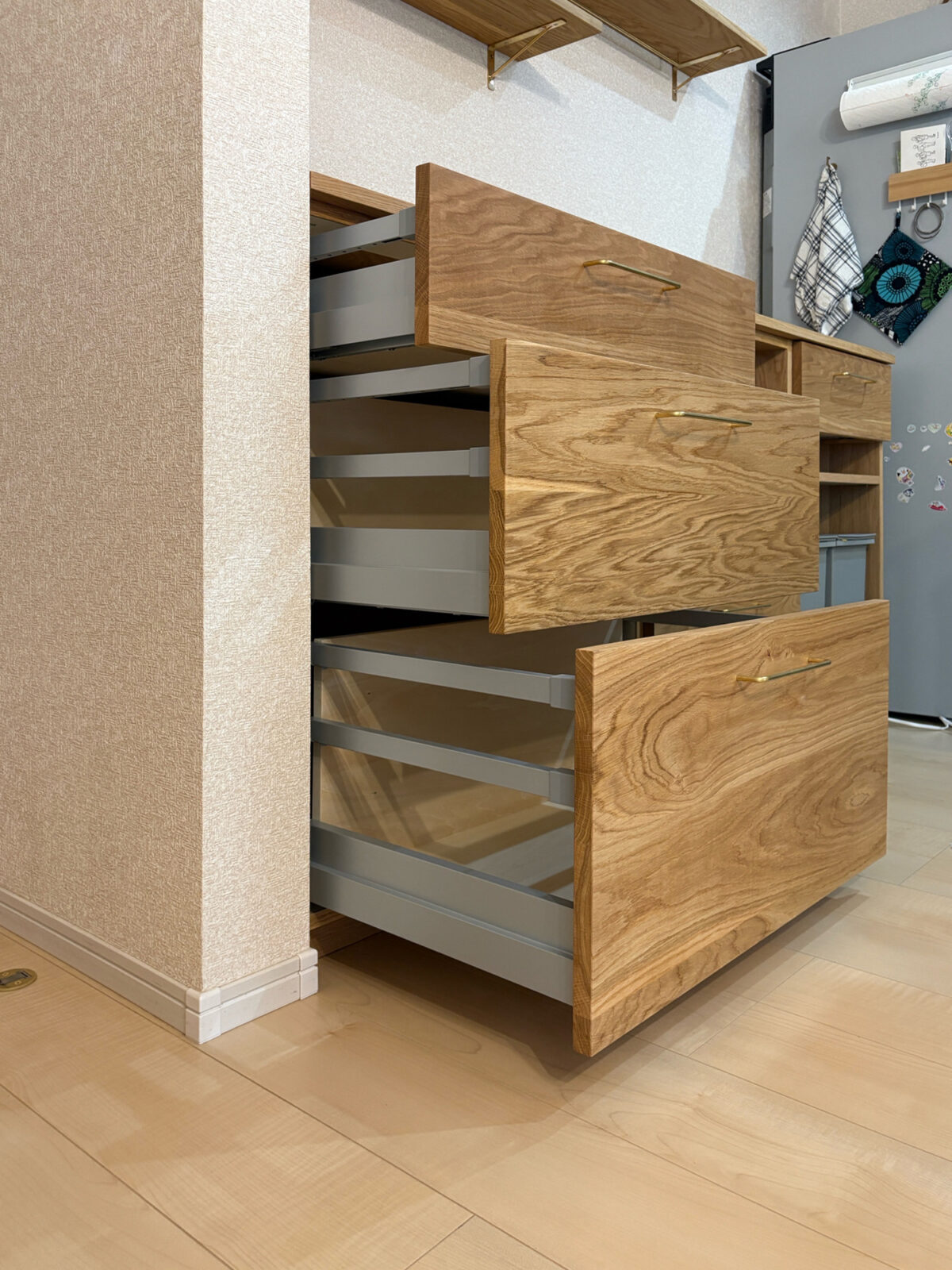 オーダー家具・オークのカップボード/関東・神奈川