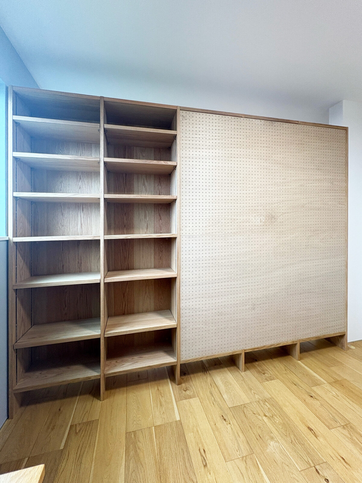 オーダー家具・オークの本棚／関東・神奈川