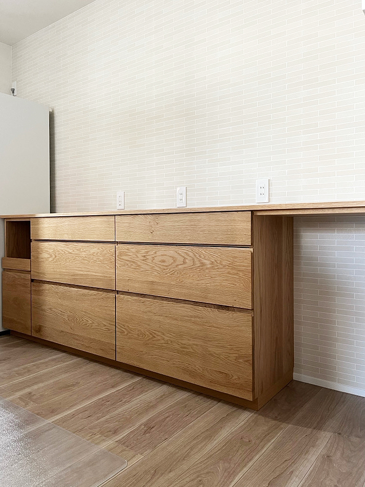 オーダー家具・オークのカップボード／関西・大阪