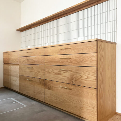 オーダー家具・オークのカップボード/関東・埼玉