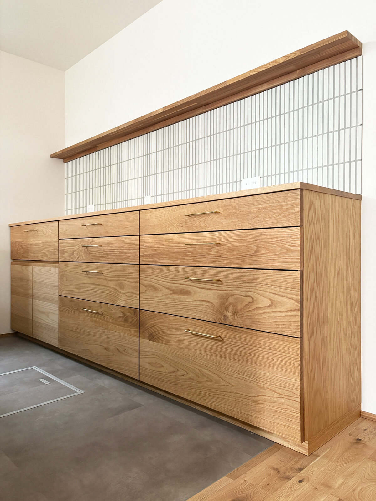 オーダー家具・オークのカップボード／関東・埼玉