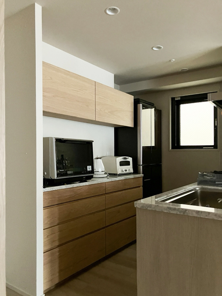 オーダー家具・オークのカップボード／関西・京都