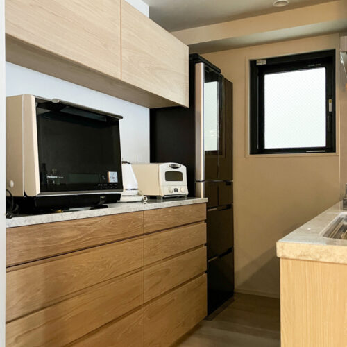 オーダー家具・オークのカップボード／関西・京都