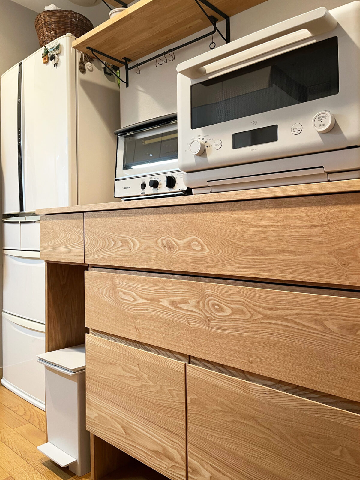 オーダー家具・タモのカップボード／関西・大阪