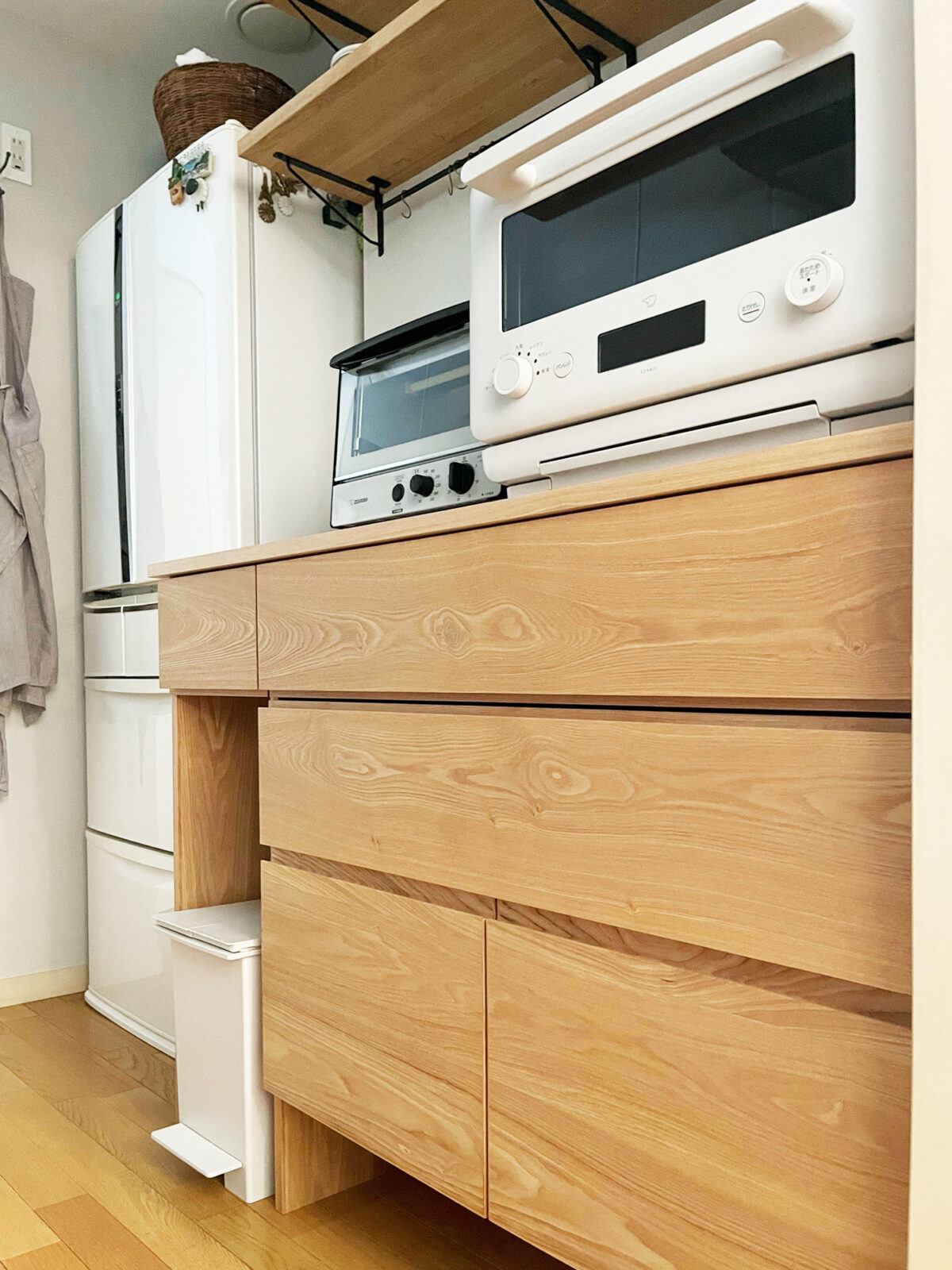 オーダー家具・タモのカップボード／関西・大阪